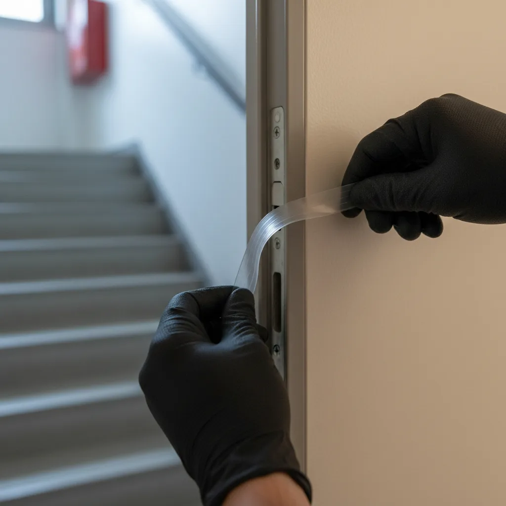 Ouverture de porte claquée